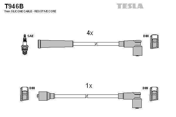 Tesla Zündleitungssatz t946b für NISSAN