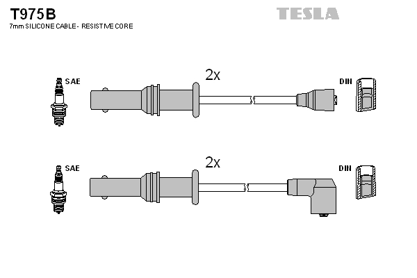 Tesla Zündleitungssatz t975b für Subaru