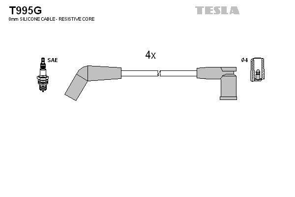 Tesla Zündleitungssatz t995g für Ford