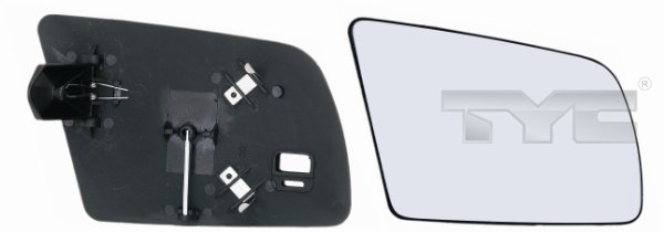 TYC Spiegelglas, Außenspiegel 32500351 rechts für Opel GM
