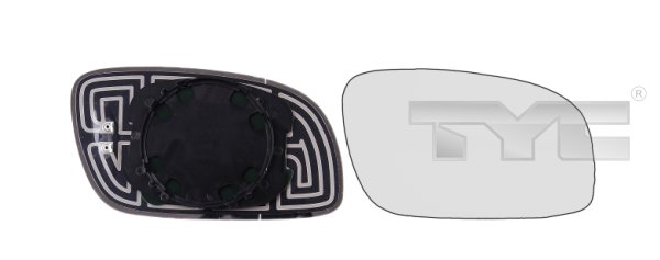 TYC Spiegelglas, Außenspiegel 33701661 links für VW