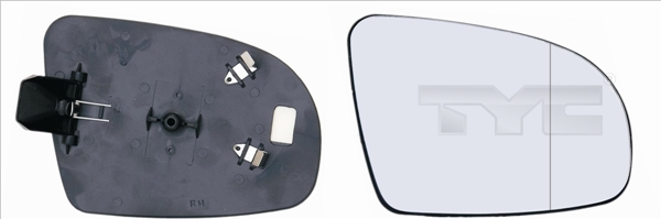 TYC Spiegelglas, Außenspiegel 32501261 links für Opel GM