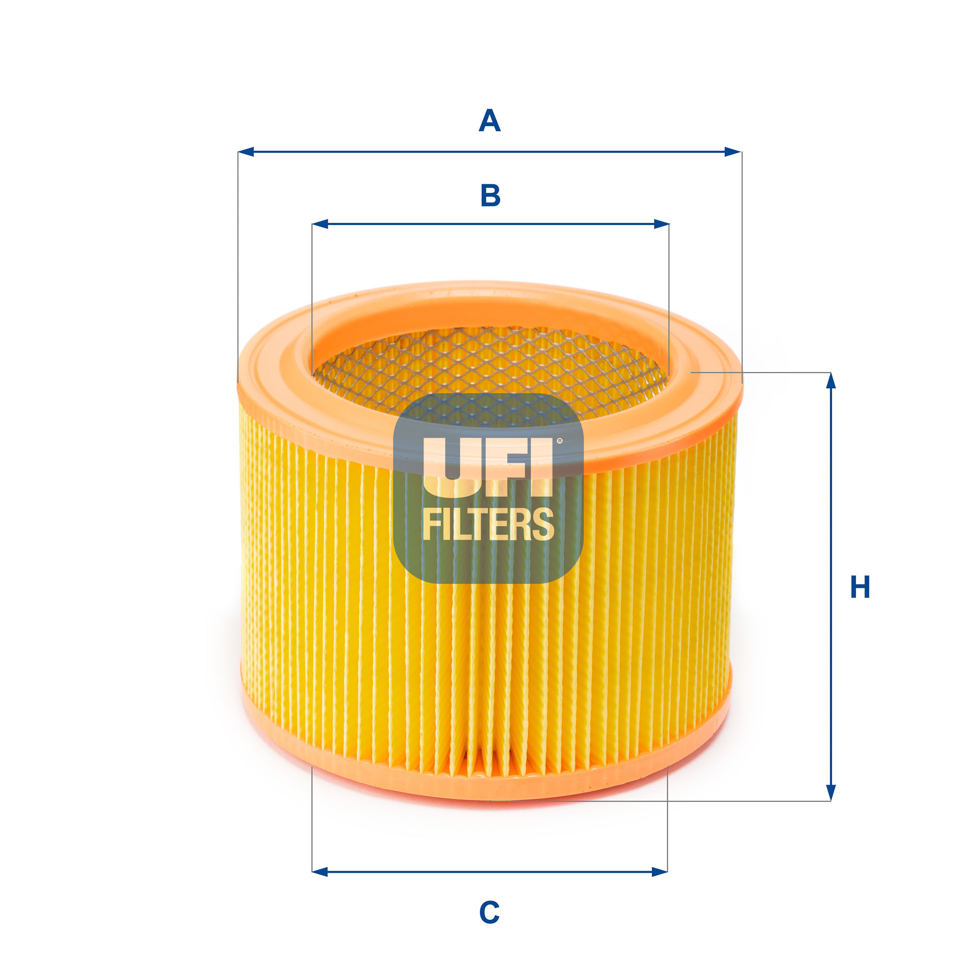 Ufi Luftfilter 2727100 Filtereinsatz 123Mm Für Citroën Peugeot