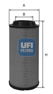 Ufi Luftfilter 2751600 157Mm Für Volvo Mercedes Nissan