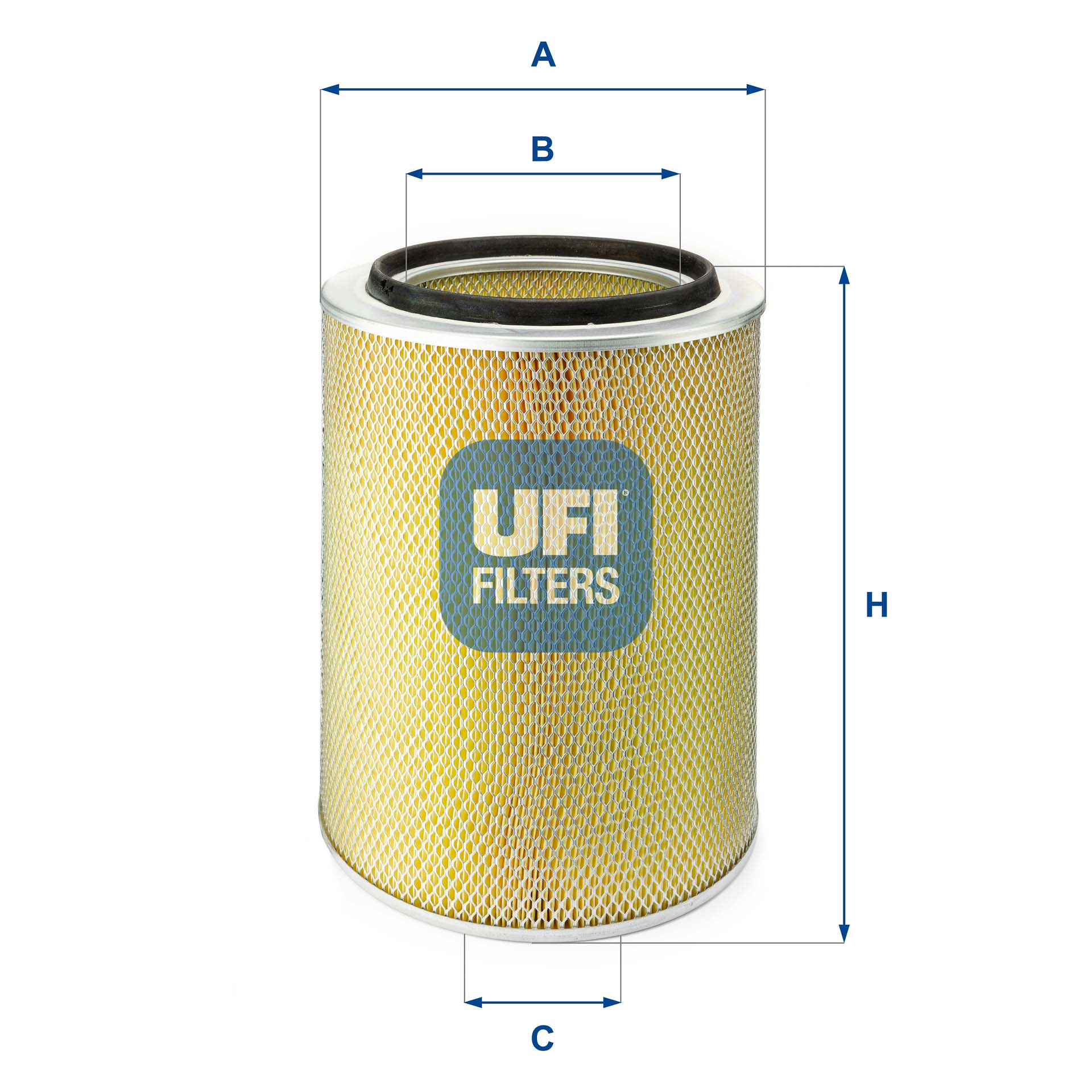 Ufi Luftfilter 2709200 302Mm Für Daf Iveco Man