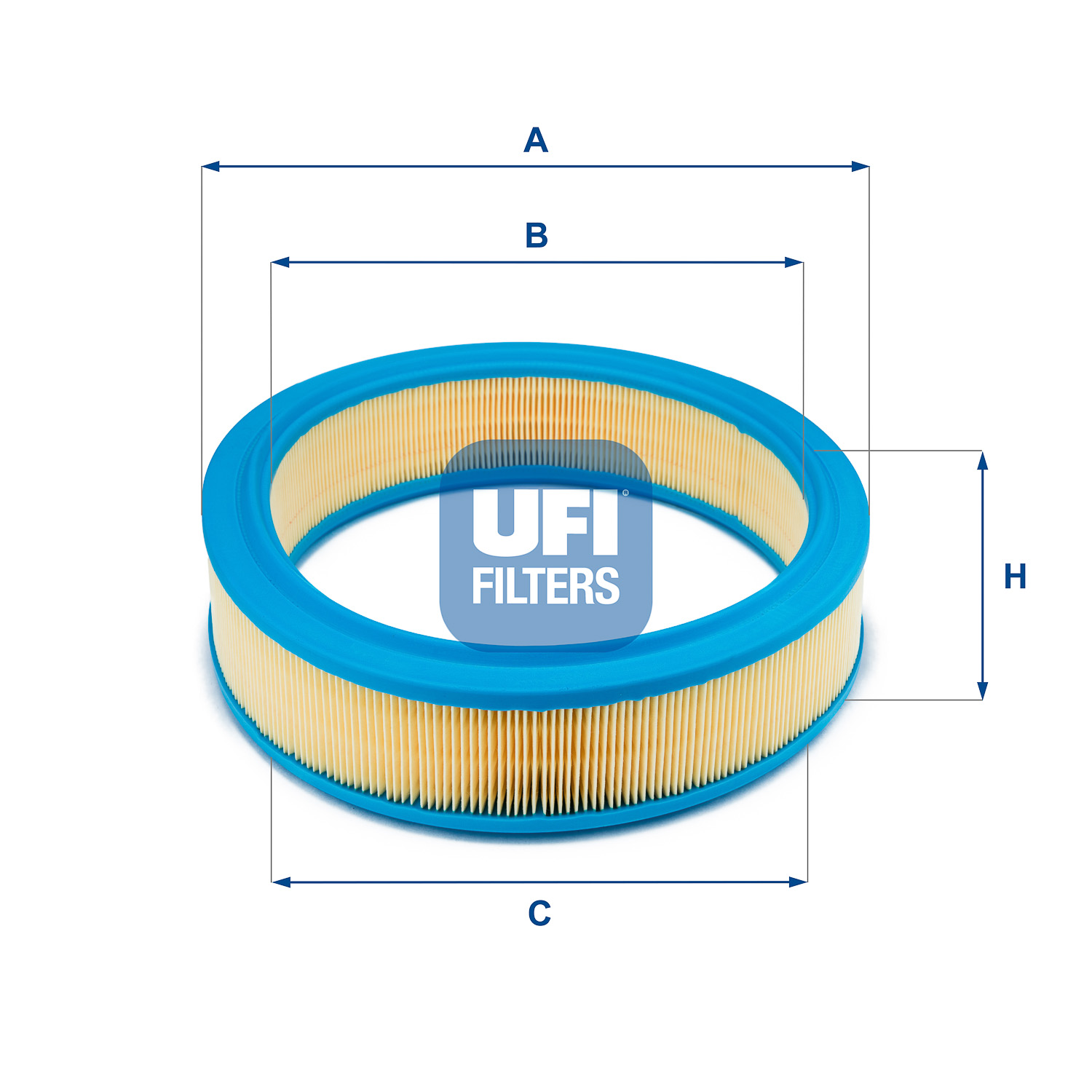 Ufi Luftfilter 3011801 Filtereinsatz 72Mm Für Fiat