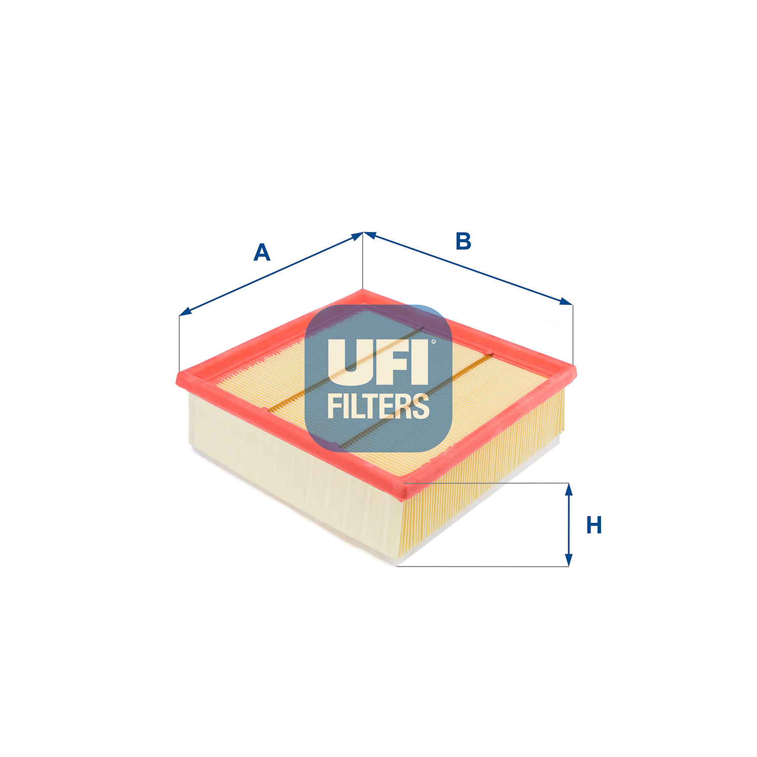 UFI Luftfilter 3029700 Filtereinsatz 63mm für Opel Fiat GM