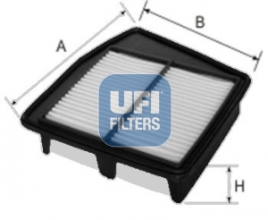 UFI Luftfilter 3040800 Filtereinsatz 48mm für HONDA