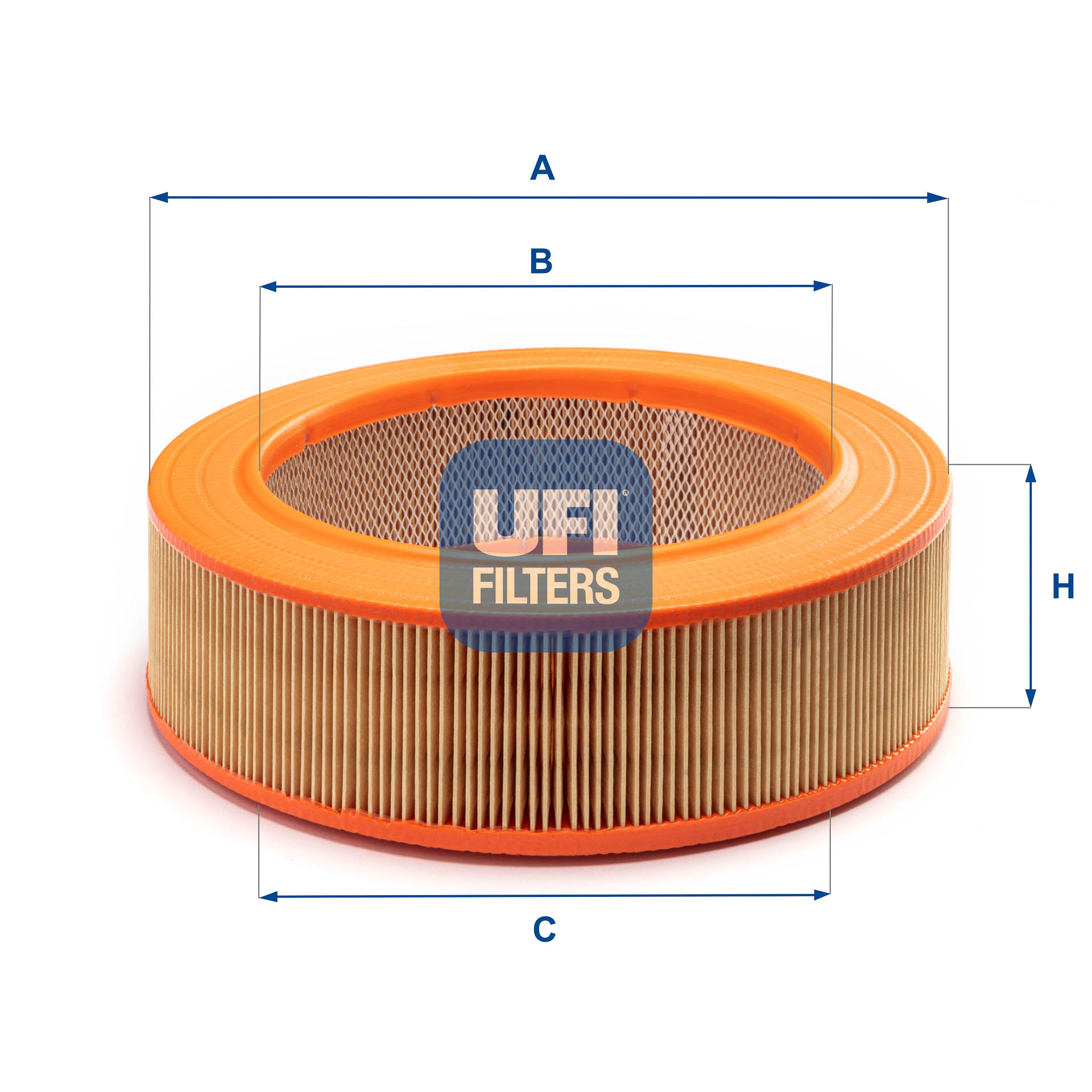 UFI Luftfilter 3084301 Filtereinsatz 86mm für Ford GM Mercedes