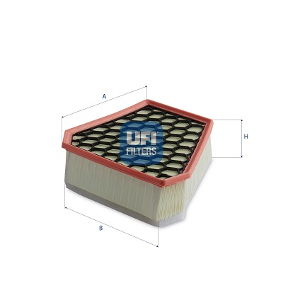 Ufi Luftfilter 30A1900 Filtereinsatz 89Mm Für Fiat