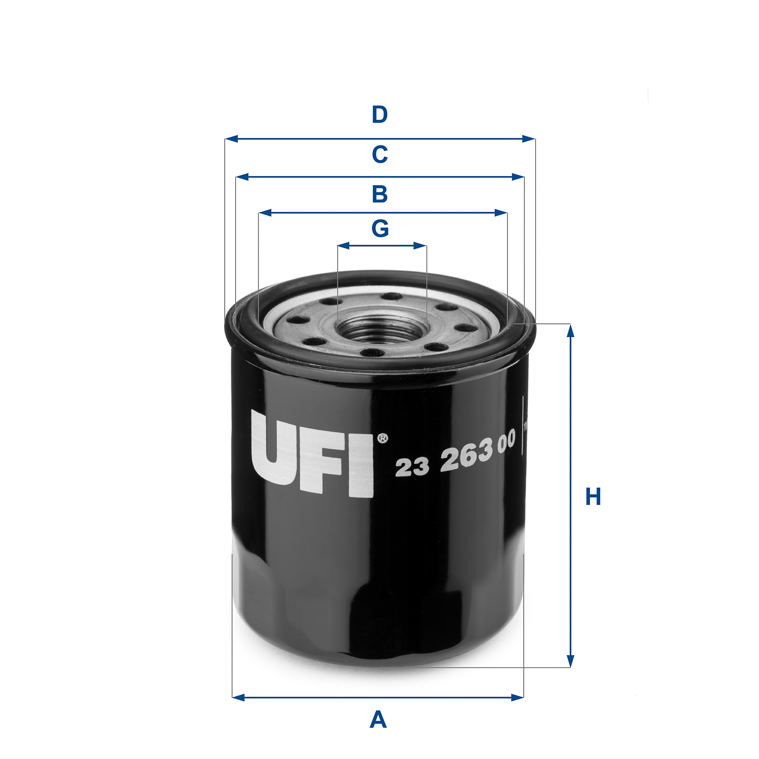 UFI Filters, Ölfilter 23.263.00 | Ersatz-Filter, Geeignet für Autos, Anwendbar auf verschiedene Modelle Chevrolet, Citroen, Lexus, Nissan, Peugeot - Bild 4
