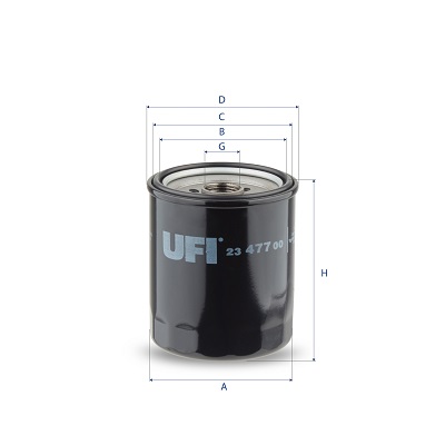 Ufi Ölfilter 2347700 Anschraubfilter 98Mm Gewindemaß3/4-16 Unf Für Toyota