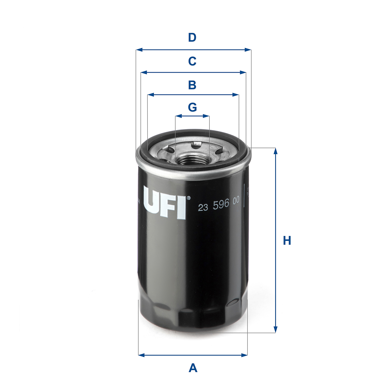UFI Ölfilter 2359600 Anschraubfilter 105mm GewindemaßM 20 X 1,5 für Fiat