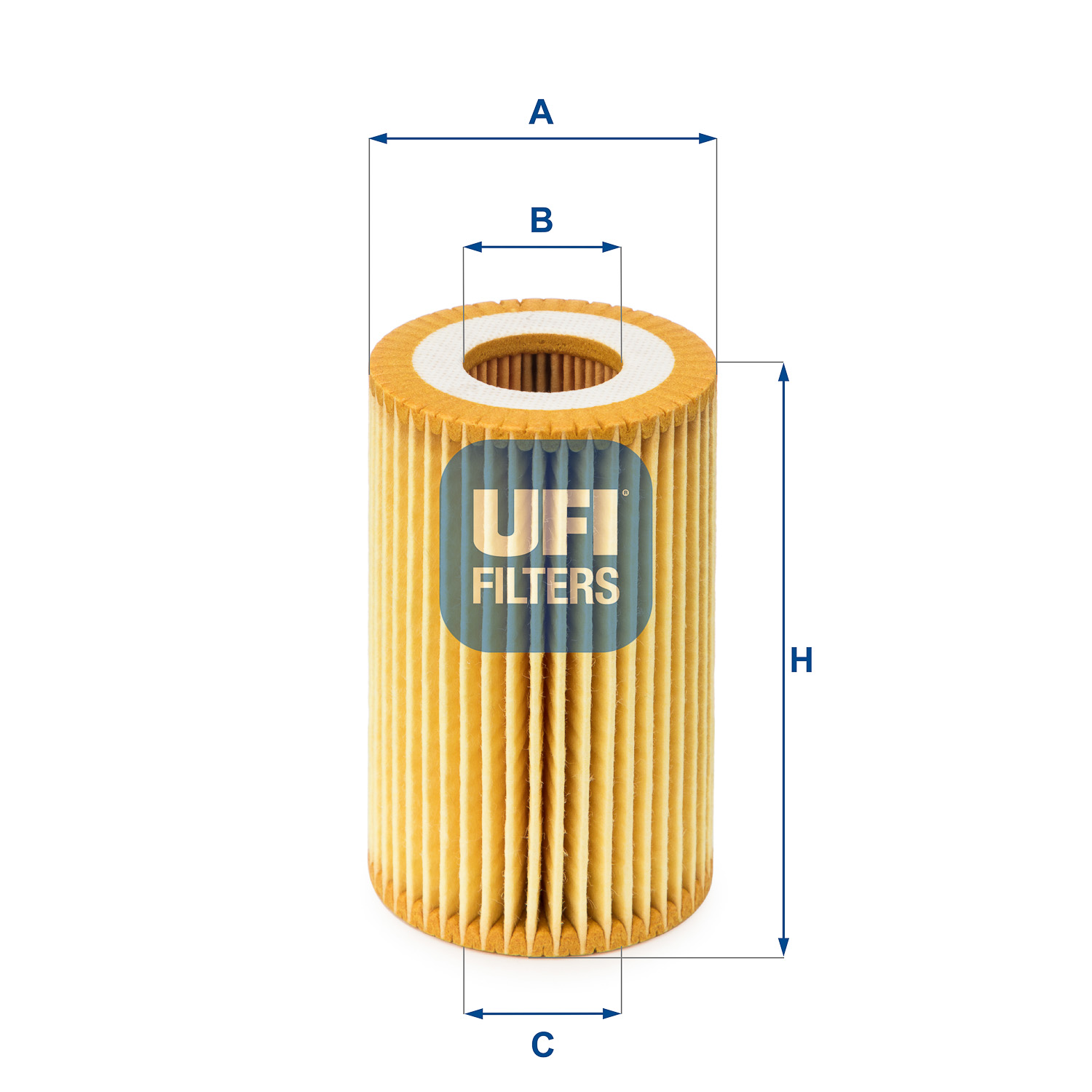 Ufi Ölfilter 2502200 Filtereinsatz 87Mm Für Renault