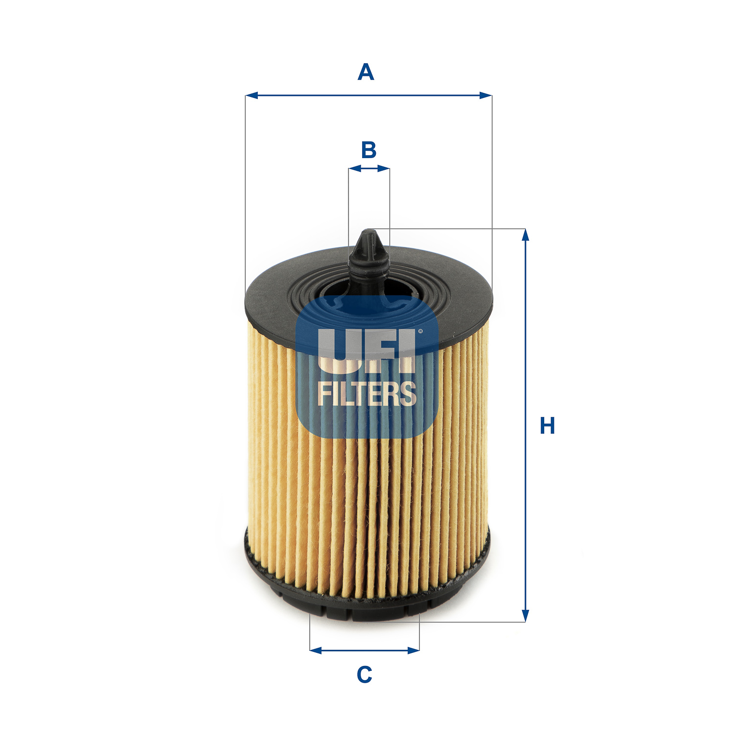 Ufi Ölfilter 2502400 Filtereinsatz 89Mm Für Opel Gm Saab Fiat