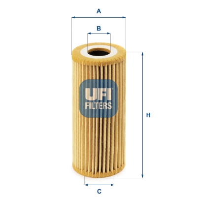 Ufi Ölfilter 2506700 Filtereinsatz 116Mm Für Mercedes