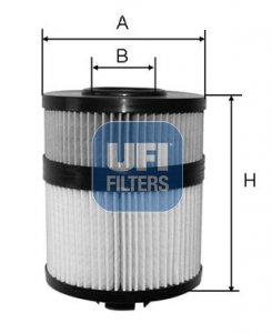 Ufi Ölfilter 2510800 Filtereinsatz 124Mm Für Saab Opel Gm Isuzu