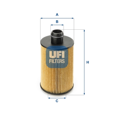 UFI Ölfilter 2511200 Filtereinsatz 125mm für Fiat MASERATI Chrysler VM