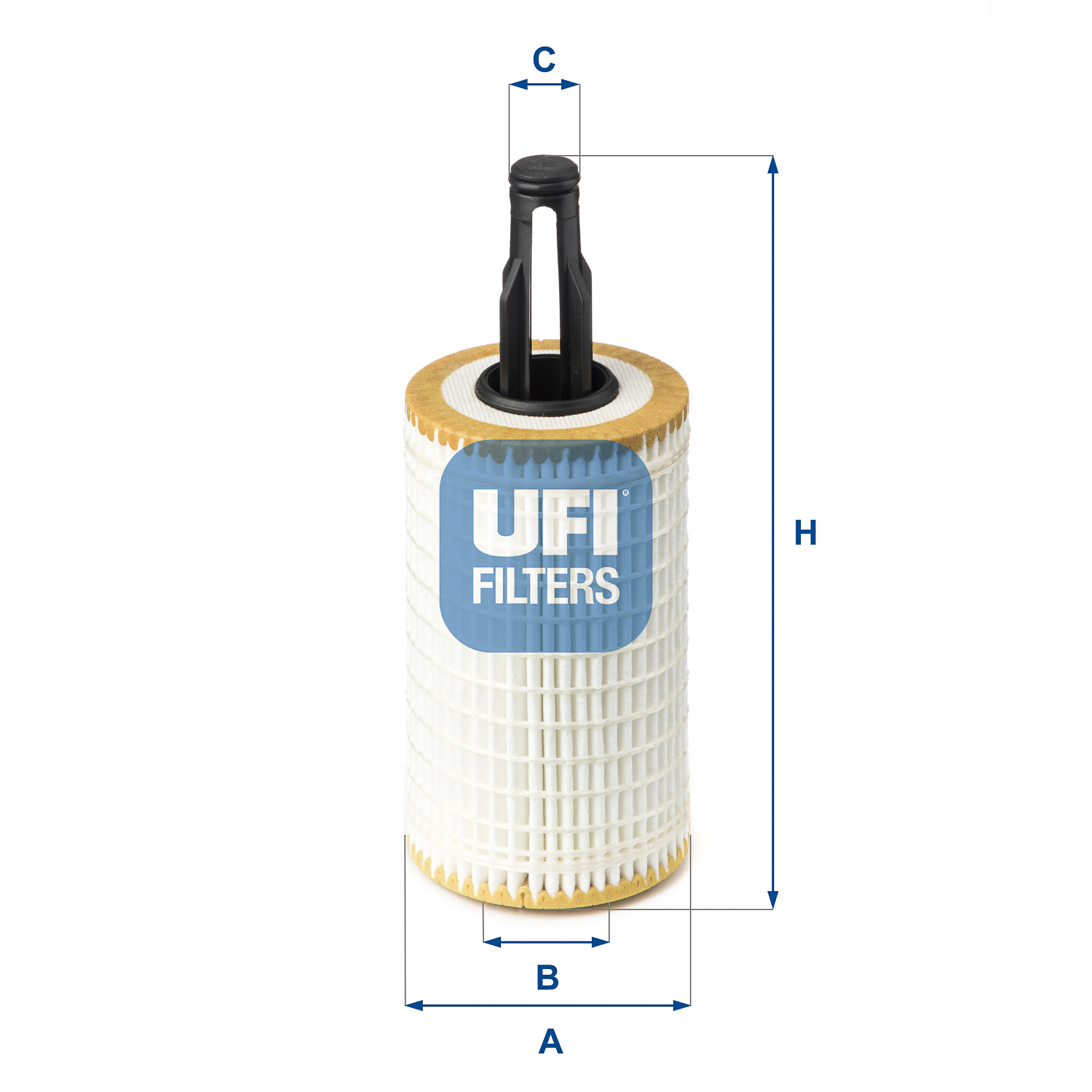 UFI Ölfilter 2517200 Filtereinsatz 166mm für Mercedes