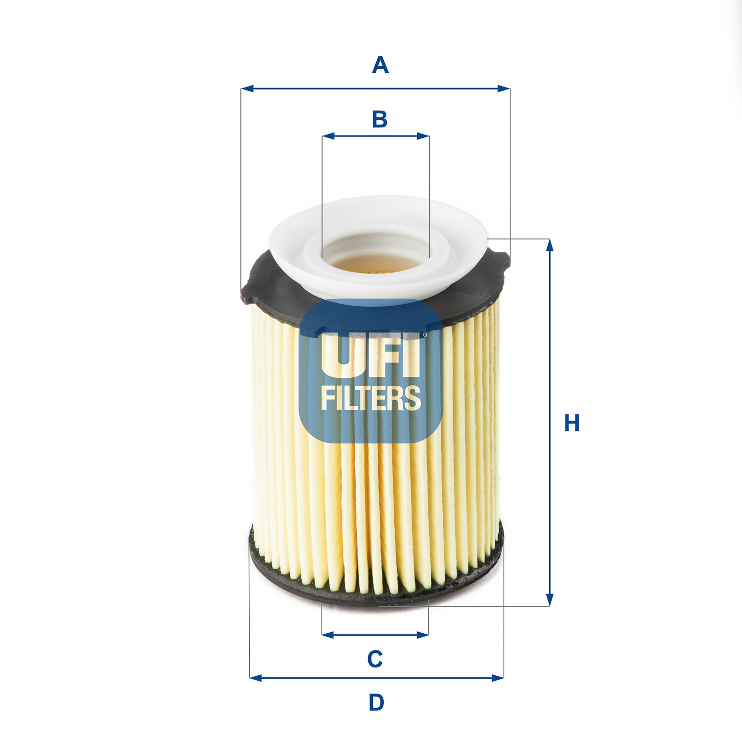 Ufi Ölfilter 2517800 Filtereinsatz 87Mm Für Mercedes Nissan