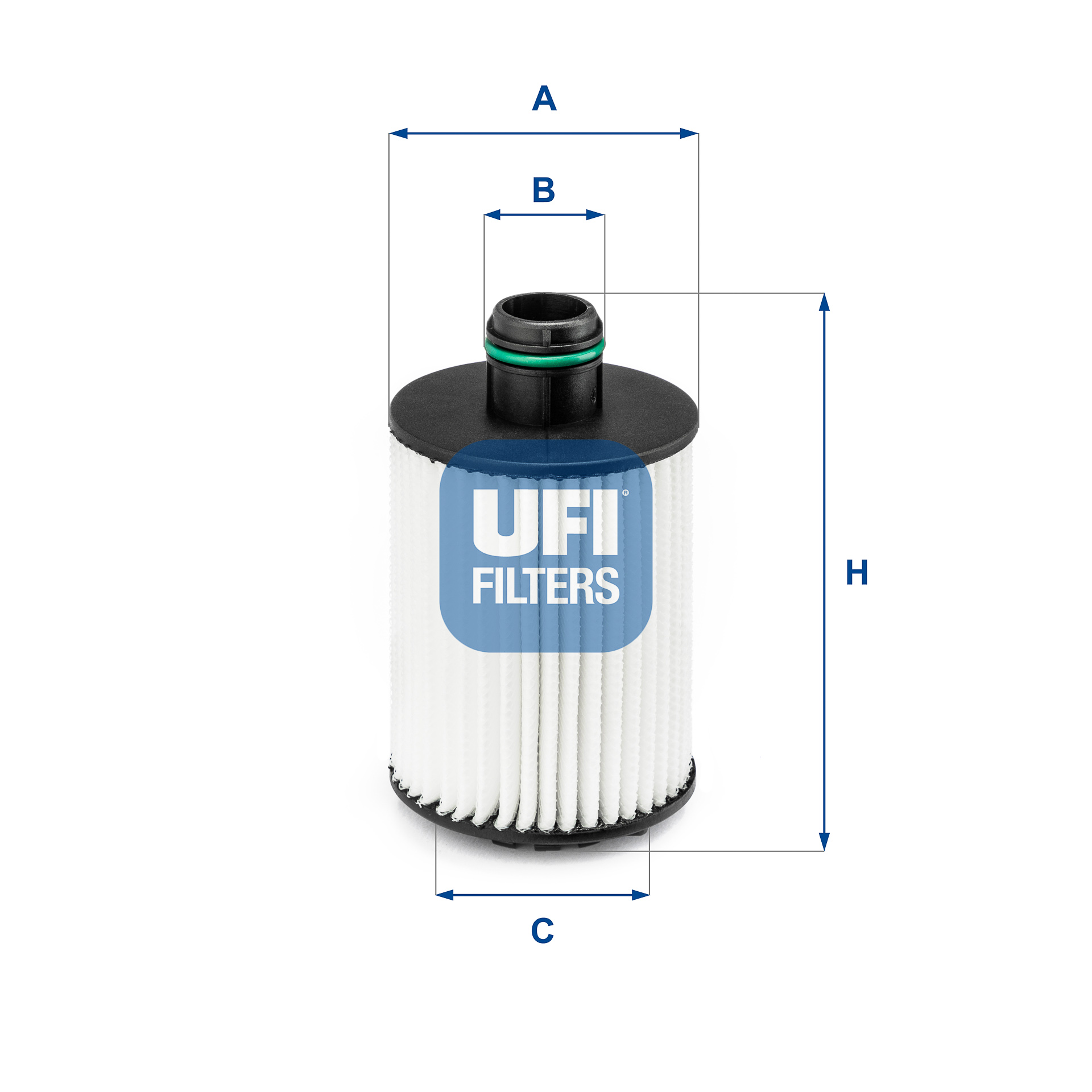 UFI Ölfilter 2519000 Filtereinsatz 109mm für Fiat Chrysler