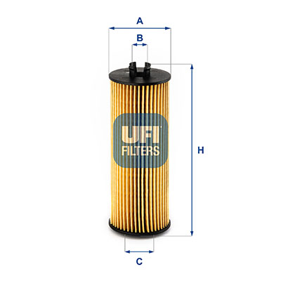 Ufi Ölfilter 2524800 Filtereinsatz 138Mm Für Chrysler Fiat Vag