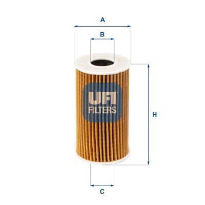 UFI Ölfilter 2522300 Filtereinsatz 100mm für JAGUAR LAND ROVER
