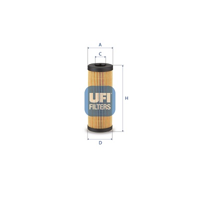 UFI Ölfilter 2526900 Filtereinsatz 138mm für Ford
