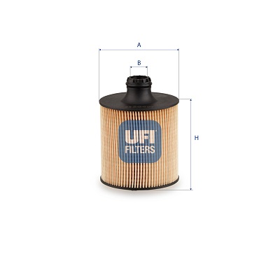 UFI Ölfilter 2528400 Filtereinsatz 122mm für Porsche VAG