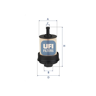 Ufi Ölfilter 2528500 Filtereinsatz 173Mm Für Alfa Romeo Chrysler