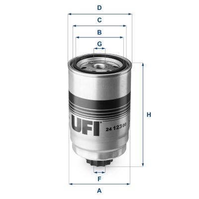 Oem Ufi 24.123.00 Ufi Kraftstofffilter - Bild 3