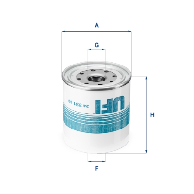 UFI Kraftstofffilter 2433100 Filtereinsatz 103mm für Chrysler Fiat