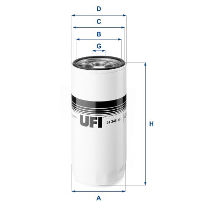 Ufi 2434800 108Mm Für Iveco Ford