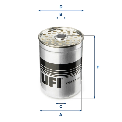 Kraftstofffilter Filtereinsatz 24.361.00 UFI für FORD RENAULT CITROËN PEUGEOT - Bild 4