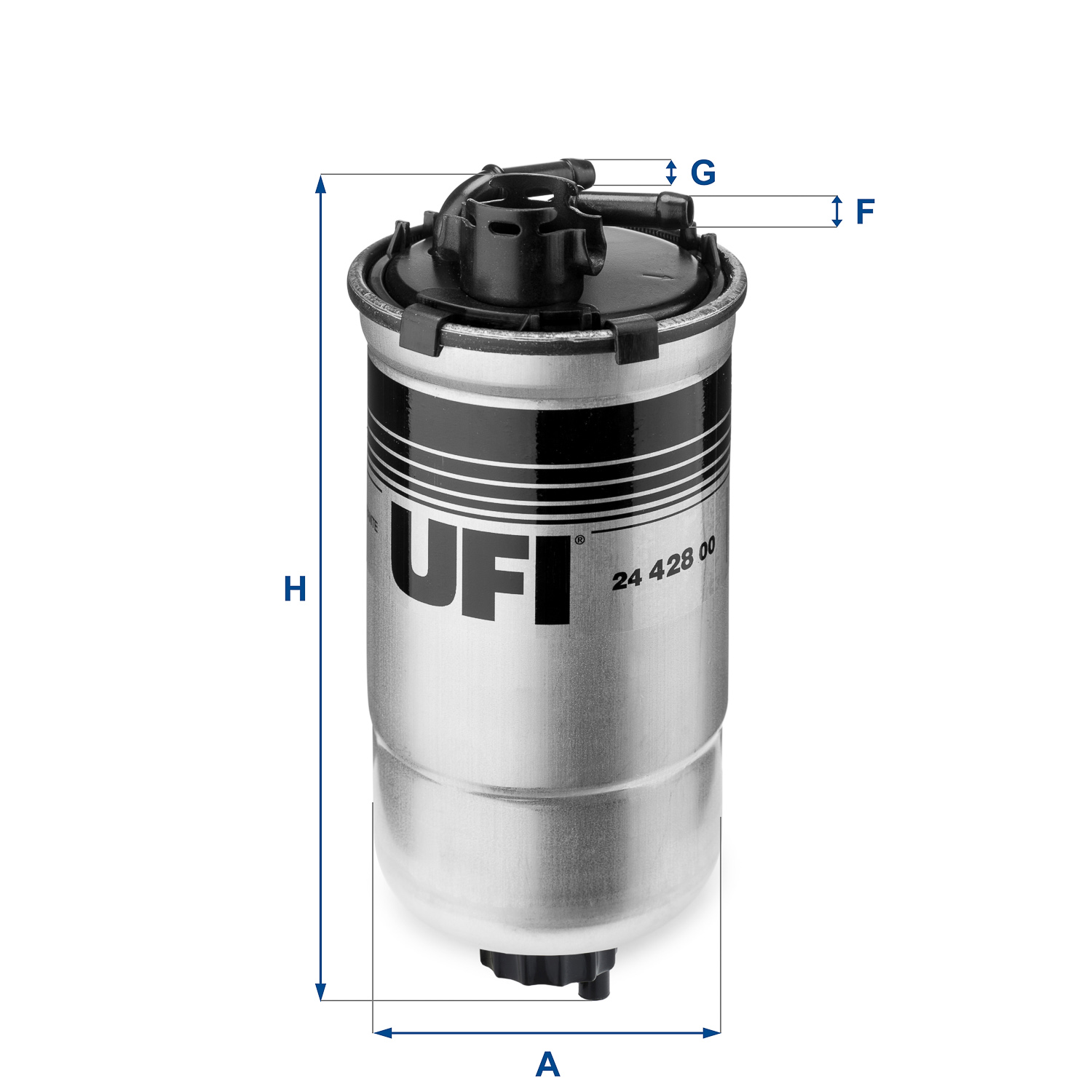 UFI Kraftstofffilter 24.428.00 Filtereinsatz 202mm für VAG - Bild 3