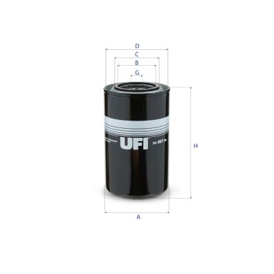 UFI Kraftstofffilter 2425700 108mm