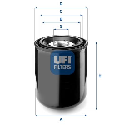 Ufi Lufttrocknerpatrone, Druckluftanlage 2725900 Für Daf Iveco Volvo Man Mercedes Renault Steyr Vag