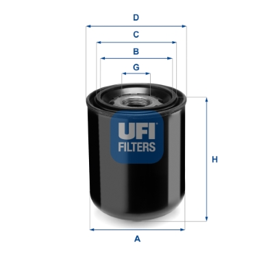 UFI Lufttrocknerpatrone, Druckluftanlage 2734400 136mm für RENAULT TRUCKS