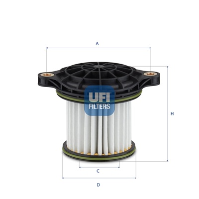 Ufi Filter, Arbeitshydraulik 25Tg100 Für Daf Volvo Iveco Mercedes Renault Trucks Man