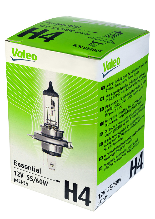 VALEO Glühlampe, Hauptscheinwerfer 032007 H4