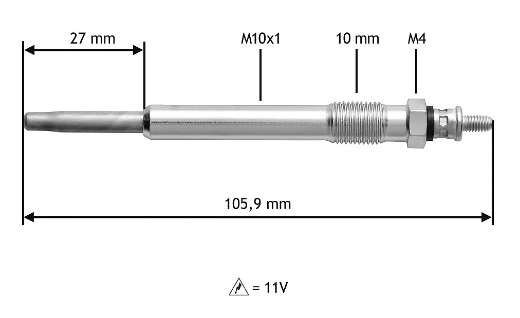 VALEO Glühkerze 345103 für Peugeot Citroën Fiat