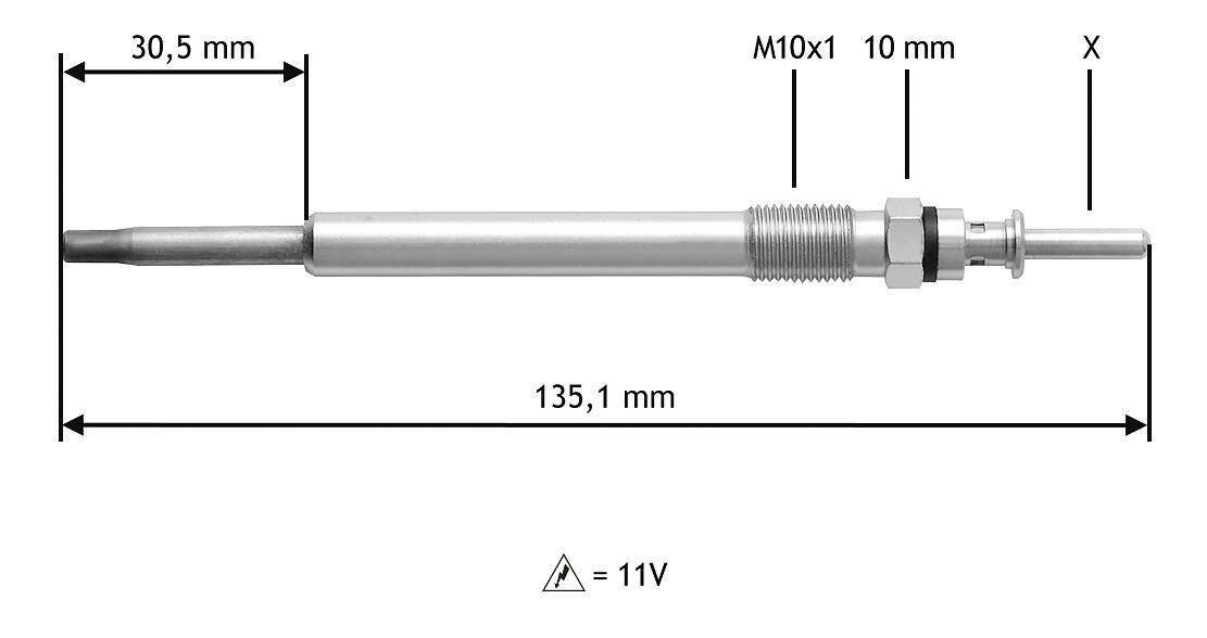 VALEO Glühkerze 345112 für Opel BMW Vaughall