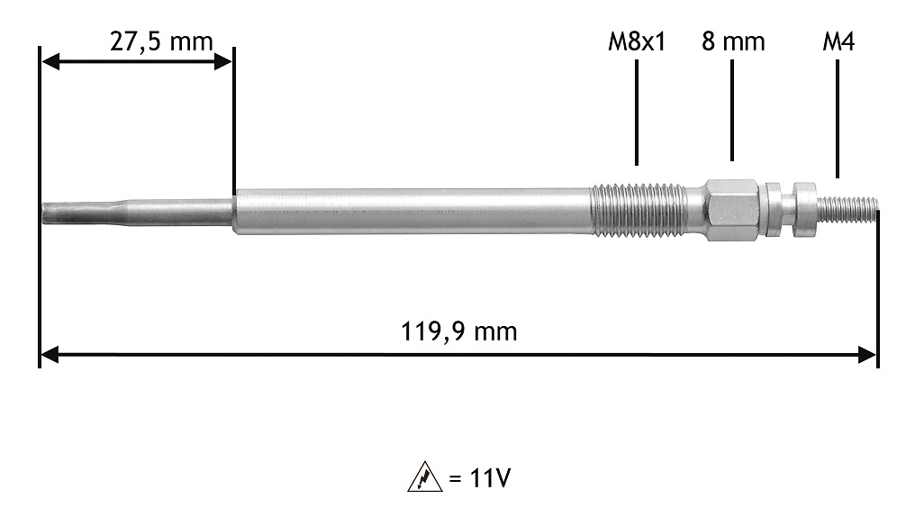 VALEO Glühkerze 345123 für Citroën Peugeot Ford Volvo MAZDA TOYOTA