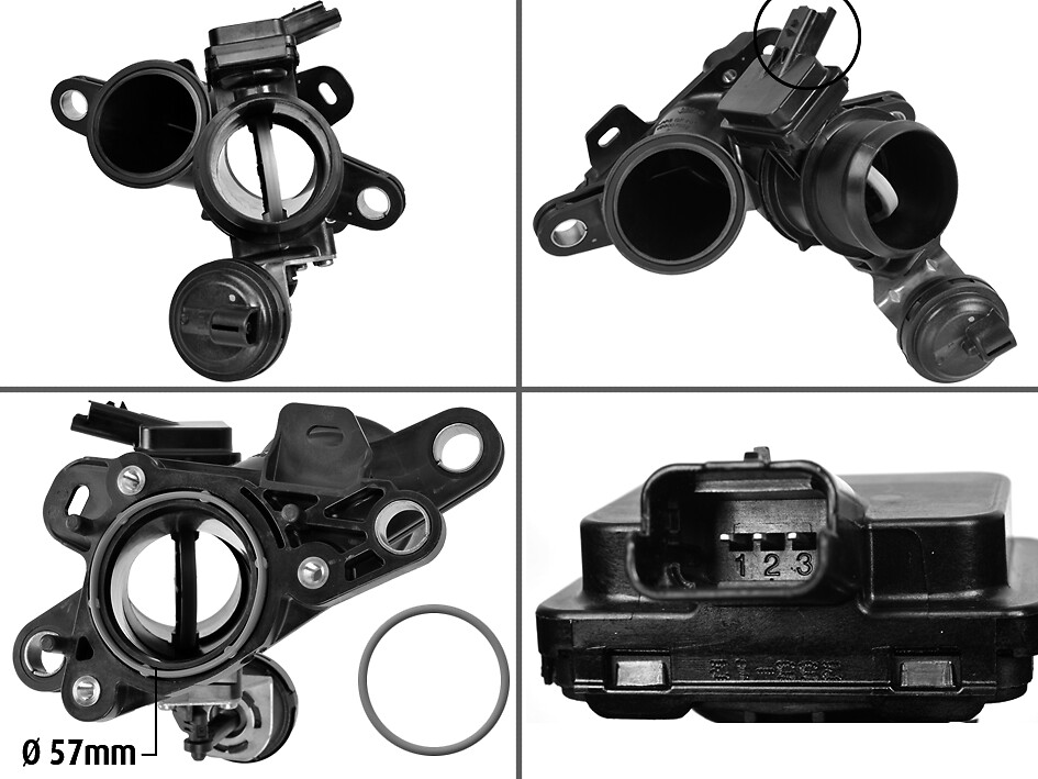 Valeo Drosselklappenstutzen [Hersteller-Nr. 700440] für Fiat, Peugeot, Citroën - Image 9