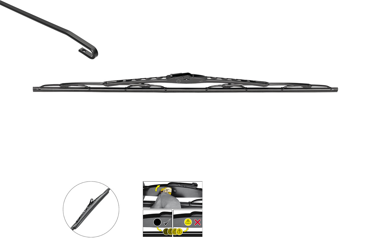 VALEO Wischblatt SILENCIO CONVENTIONAL SINGLE 574154 für BMW Vaughall Citroën NISSAN Peugeot