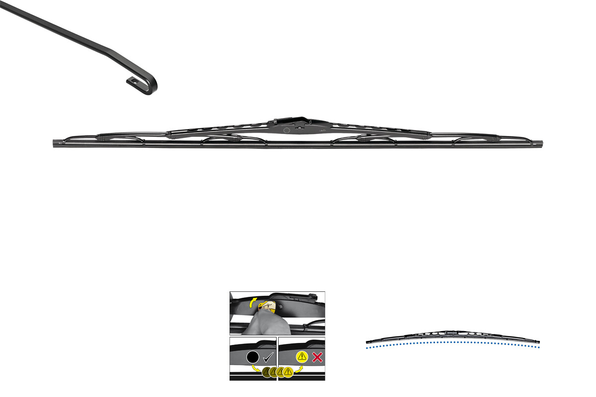 VALEO Wischblatt SILENCIO CONVENTIONAL SINGLE 574191 für LANCIA VW