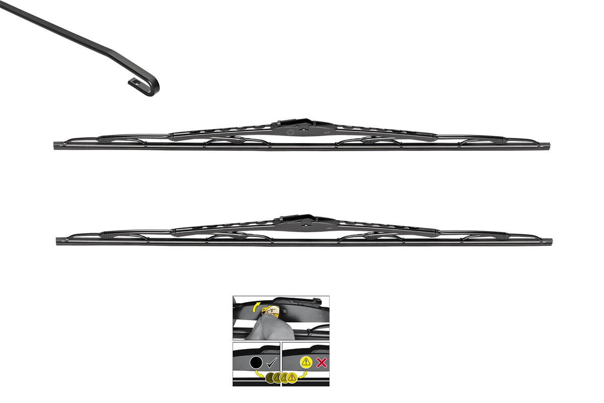 VALEO Wischblatt SILENCIO CONVENTIONAL SET 574276 vorne für Opel