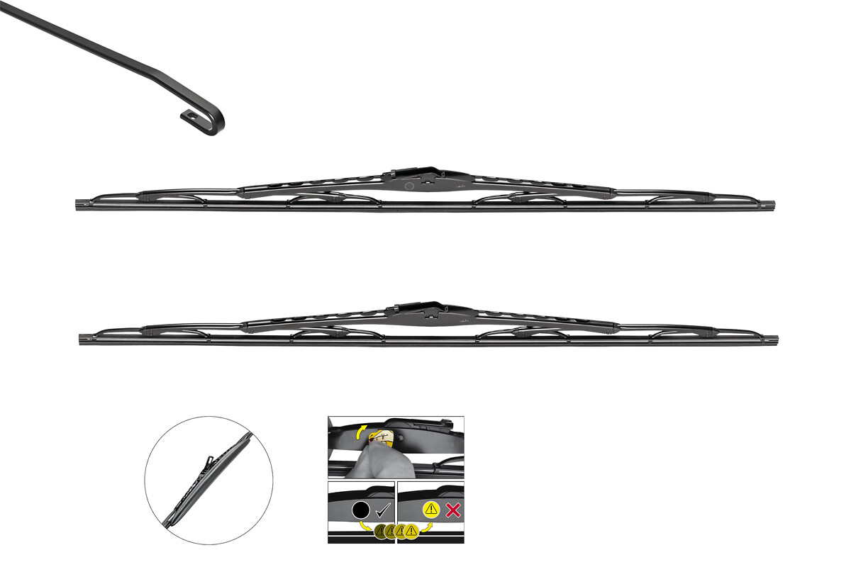 VALEO Wischblatt SILENCIO CONVENTIONAL SET 574287 vorne