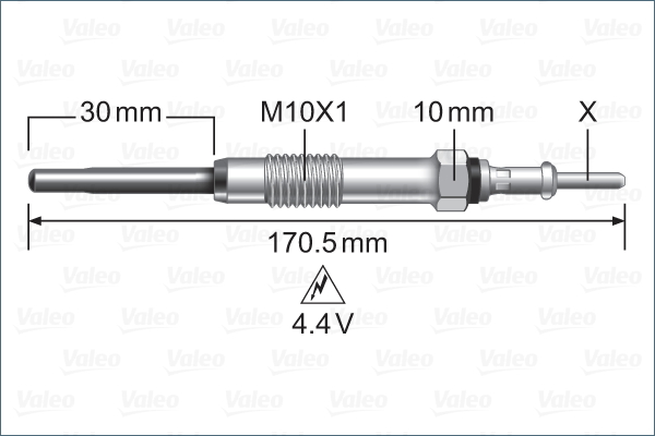 VALEO Glühkerze 345247 für Opel Vaughall