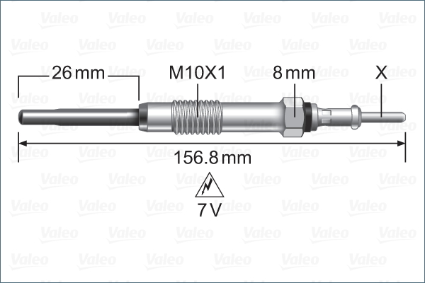 VALEO Glühkerze 345258 für Mercedes JEEP